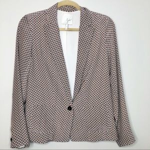 Oversized silk blazer size xs joie